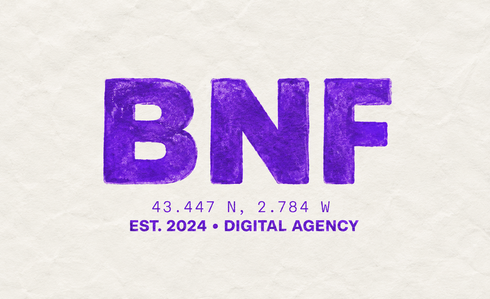BNF Studio Coordinates Card