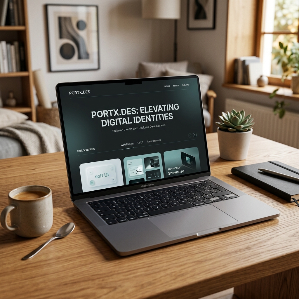 Fluxa Laptop Web Mockup